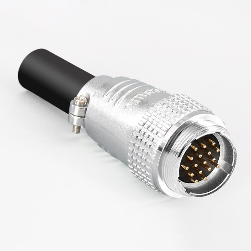 Elecbee Metal Docking Cable Connector TP28 17 Pin Male and Female Aviation Connectors Straight